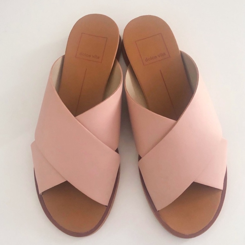 Dolce Vita blush slide sandals sz 5